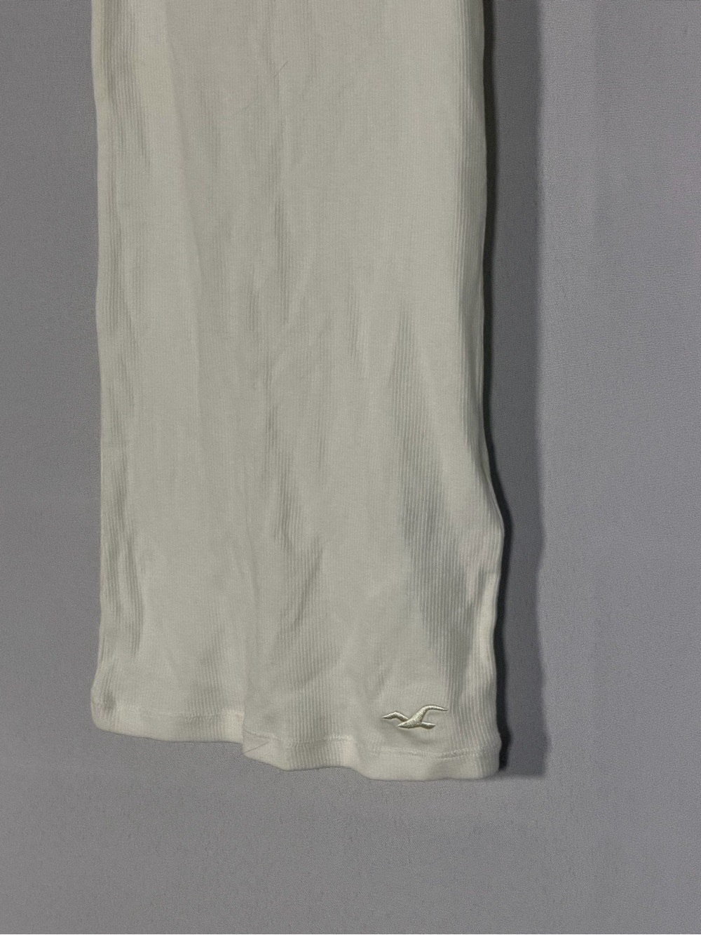 Hollister White Lace Racerback Ribbed Tank Top XS Y2K Coquette - Picture 3 of 11
